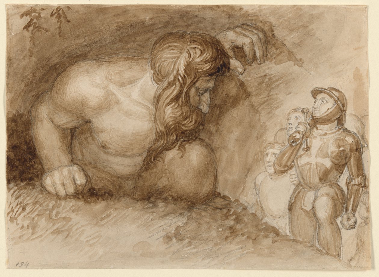 Nimetön, kuvitus teokseen "Kristityn vaellus" tekijältä John Flaxman
