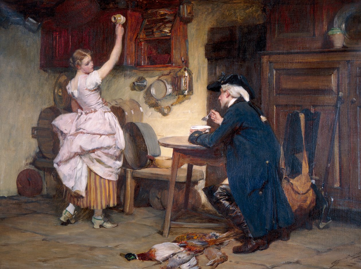"Flirtti", 1885 tekijältä John Francis Rigaud