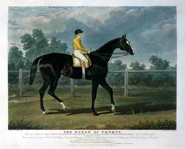 "Queen of Trumps", voitti Oaks Stakes (Doncasterin Great St. Leger Stakes -voittaja) tekijältä John Frederick Herring Snr