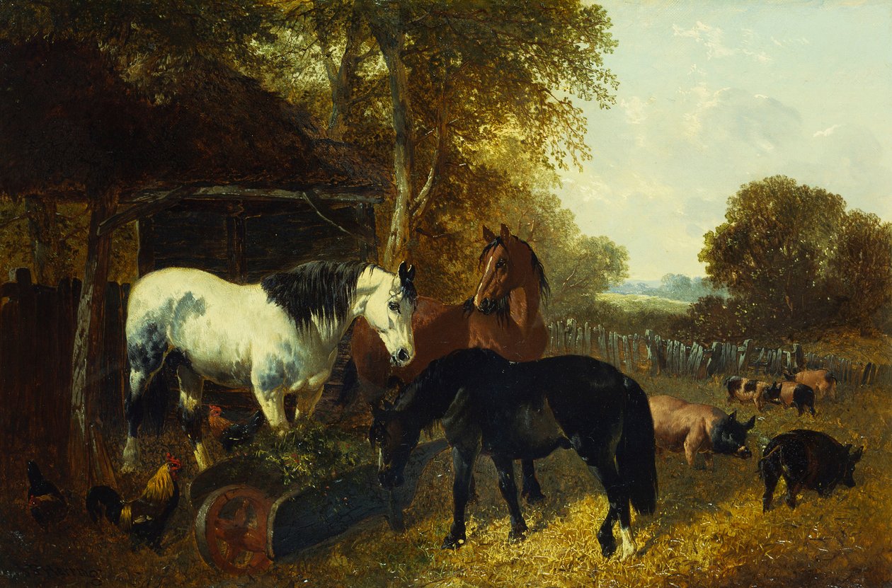 Maatilatilan kohtaus tekijältä John Frederick Herring Junior