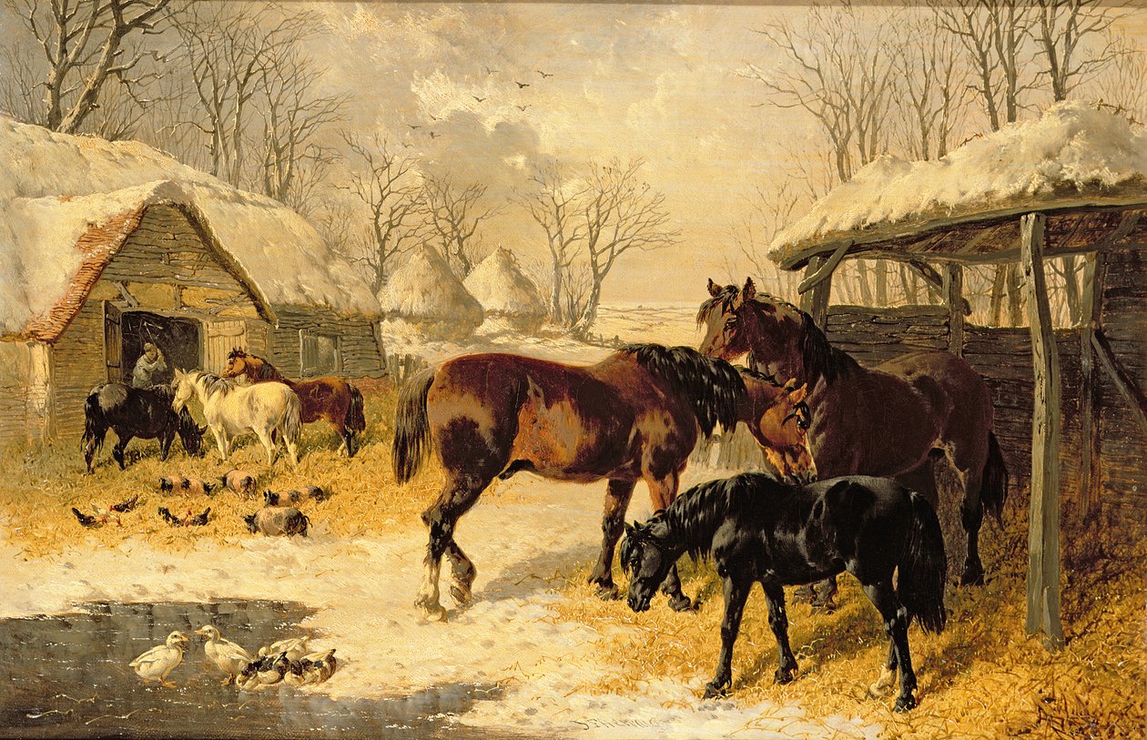 Talvella piha tekijältä John Frederick Herring Junior