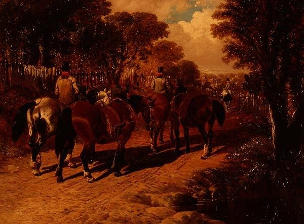 Valmentaa hevosia ja sulhasia polulla tekijältä John Frederick Herring Jnr