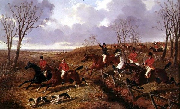 Full Cry (öljy kankaalle) tekijältä John Frederick Herring Jnr