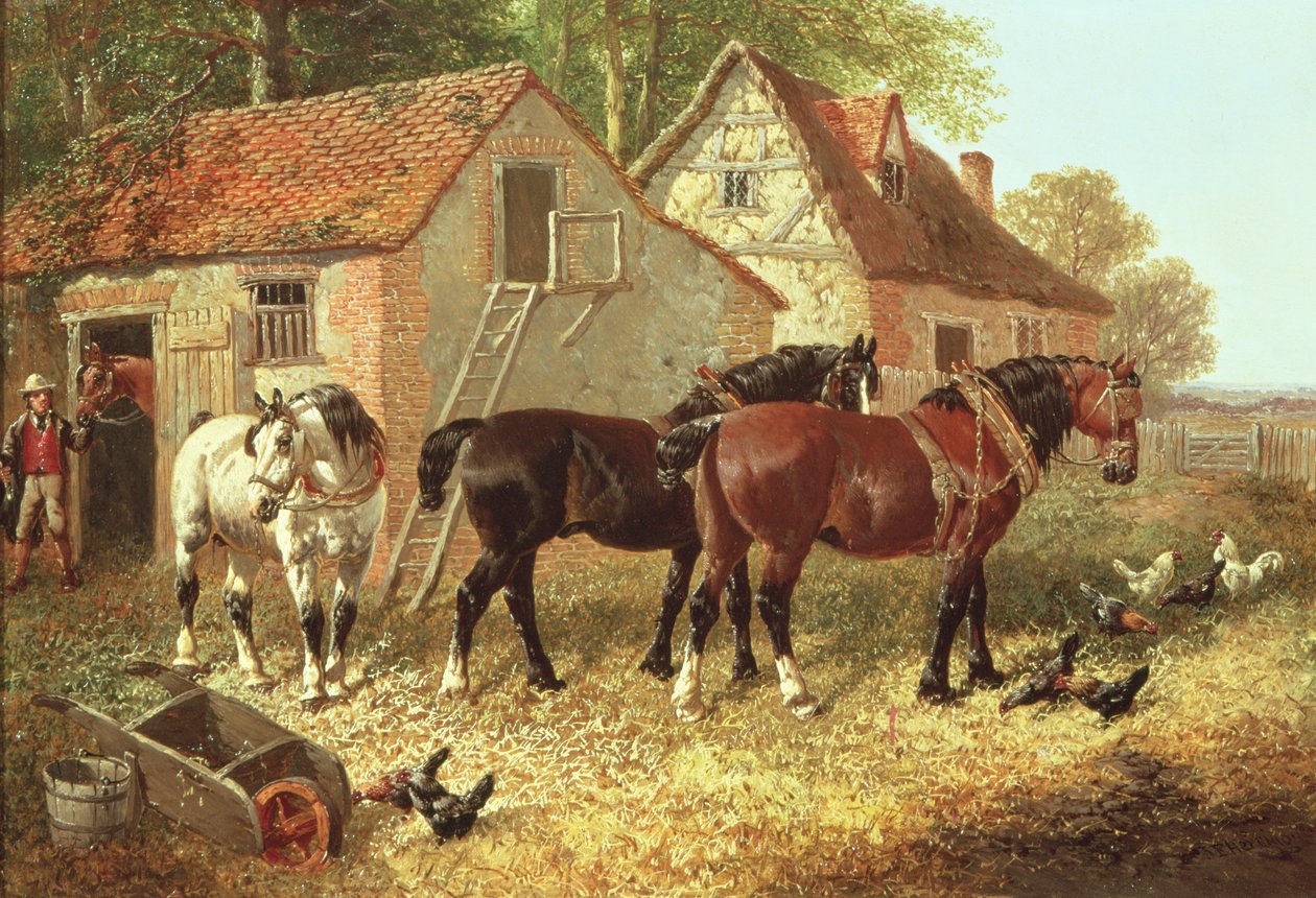 Aurahevosten valmistelu tekijältä John Frederick Herring Junior