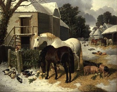 Maatila talvella tekijältä John Frederick Herring Jnr