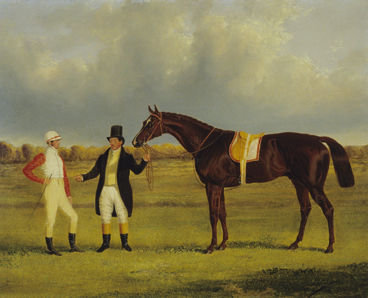 "Euclid" Jockey Conollyn ja Trainer Pettitin kanssa (öljy kankaalle) tekijältä John Frederick Herring Senior