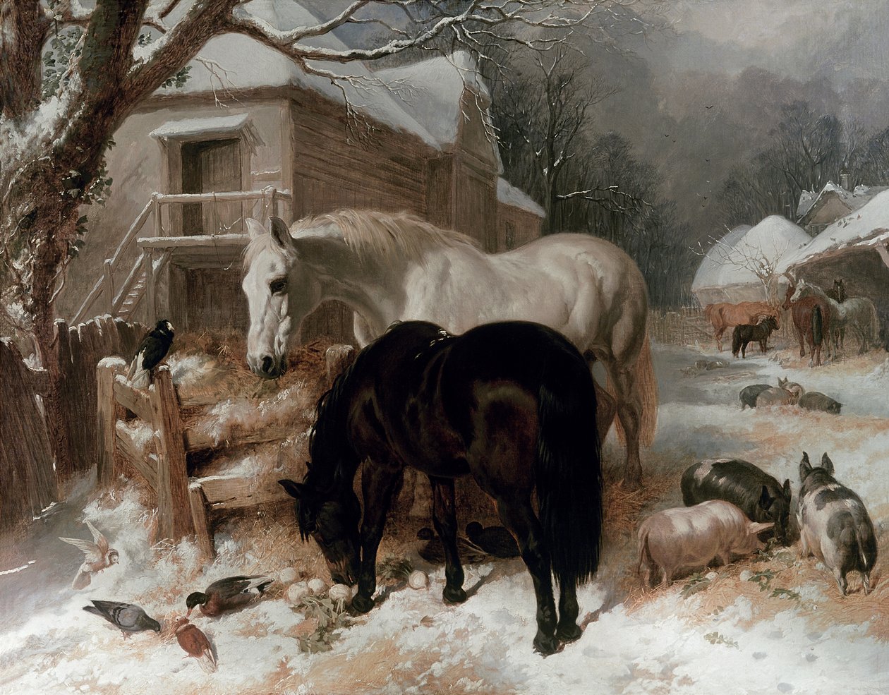 Maatilatilan kohtaus tekijältä John Frederick Herring Senior