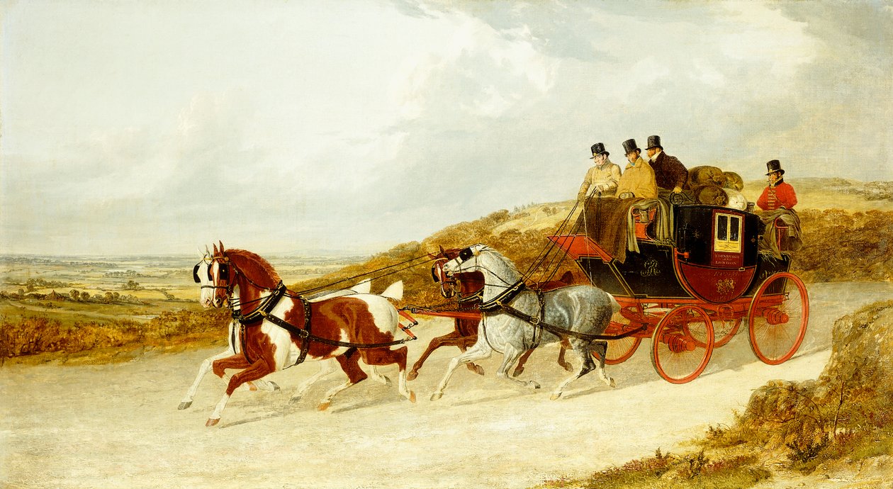 Edinburghin ja Lontoon Royal Mail, 1838 tekijältä John Frederick Herring Senior