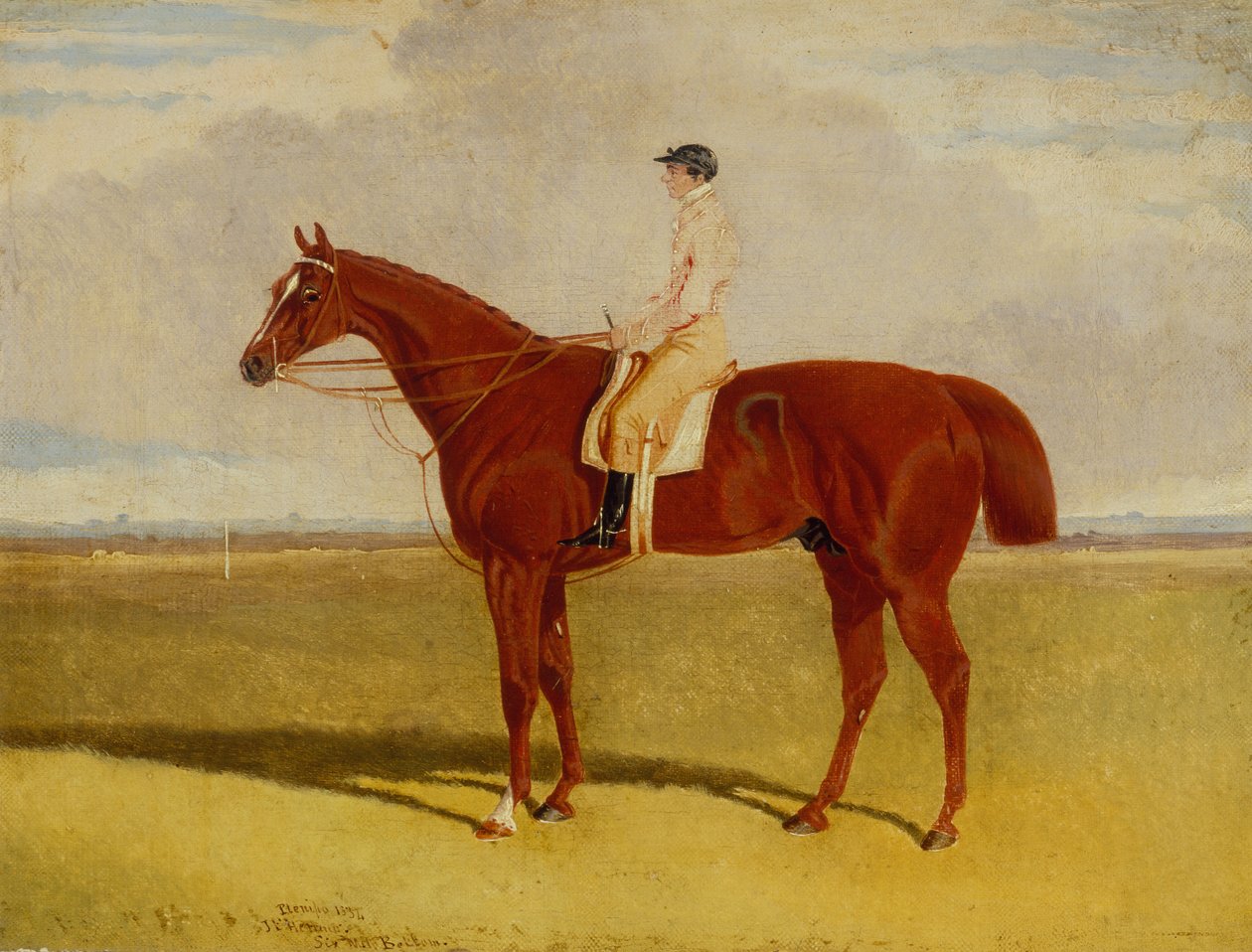 Täysivaltainen edustaja P. Conollyn kanssa kuuden mailin alaosassa, Newmarket (öljy kankaalle) tekijältä John Frederick Jr. Herring
