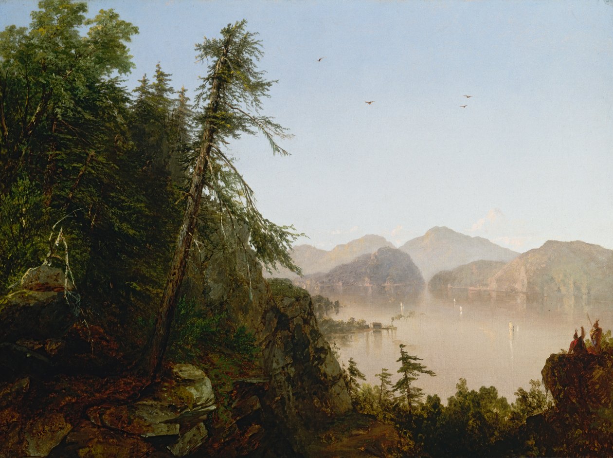 Hudsonin varrella, 1852. tekijältä John Frederick Kensett