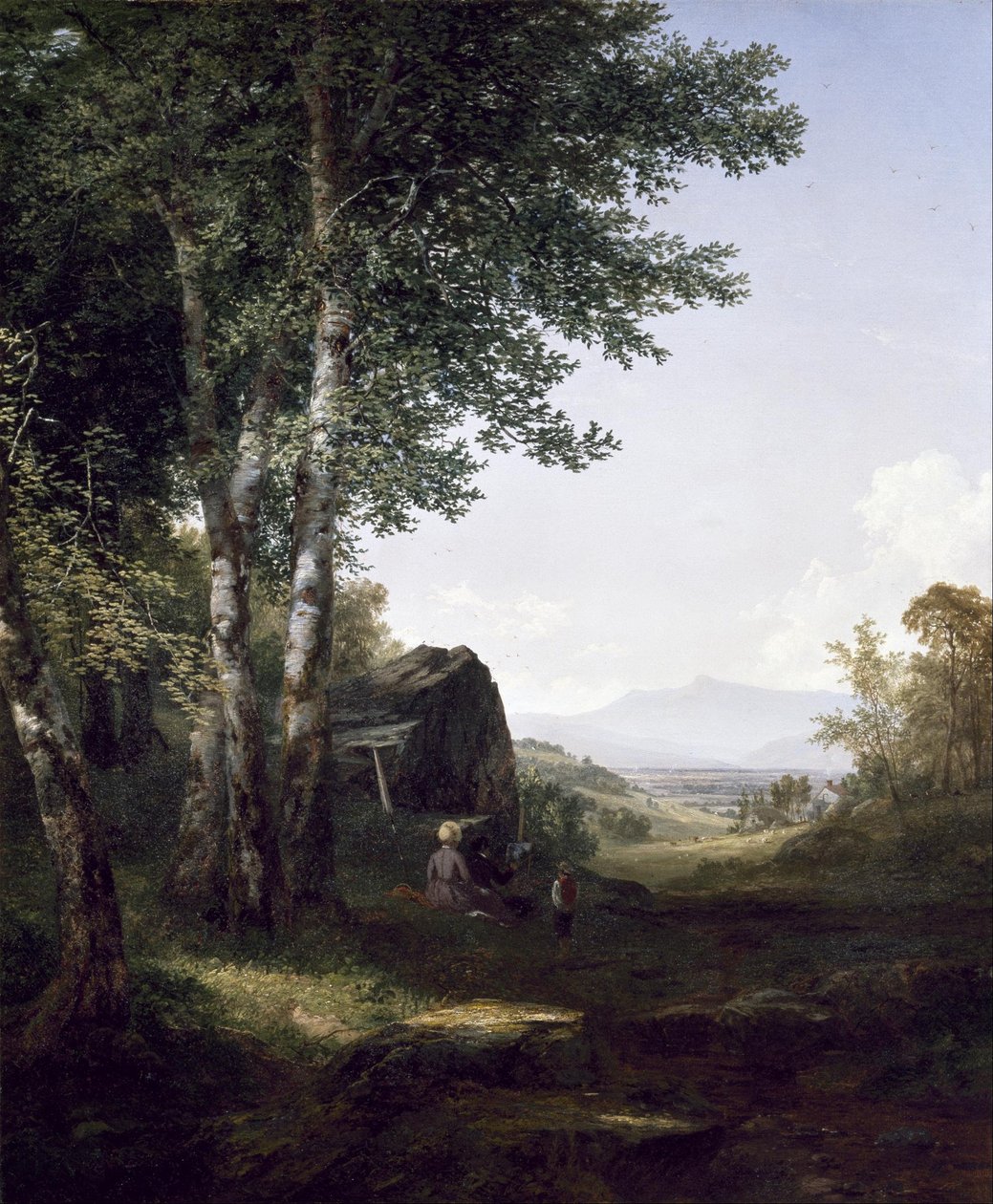 Kaukainen näkymä Mansfield Mountainille, Vermontiin tekijältä John Frederick Kensett