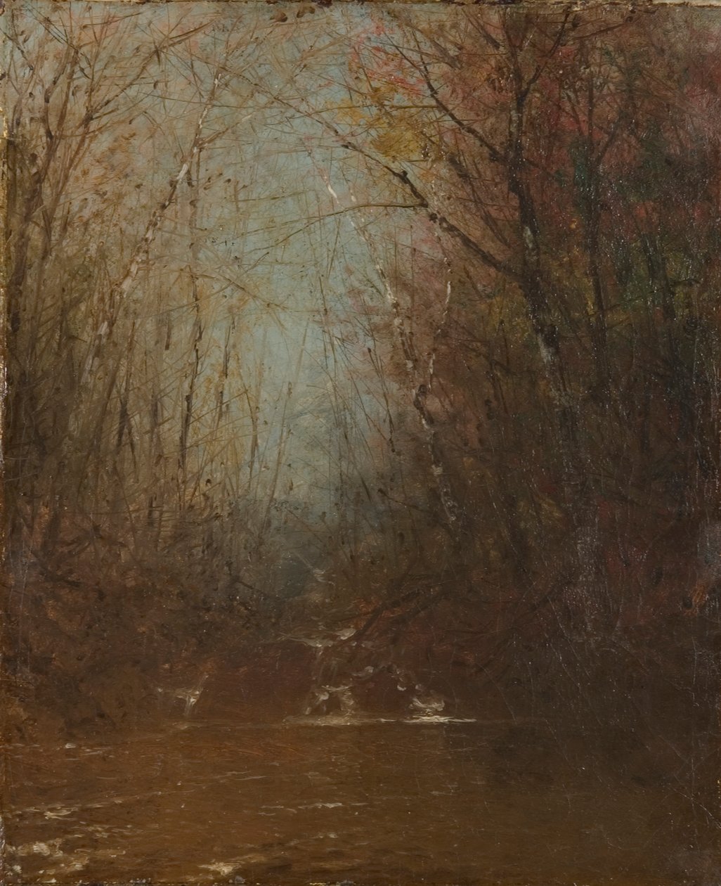 Forest Interior with Stream, n. 1860-1870. tekijältä John Frederick Kensett