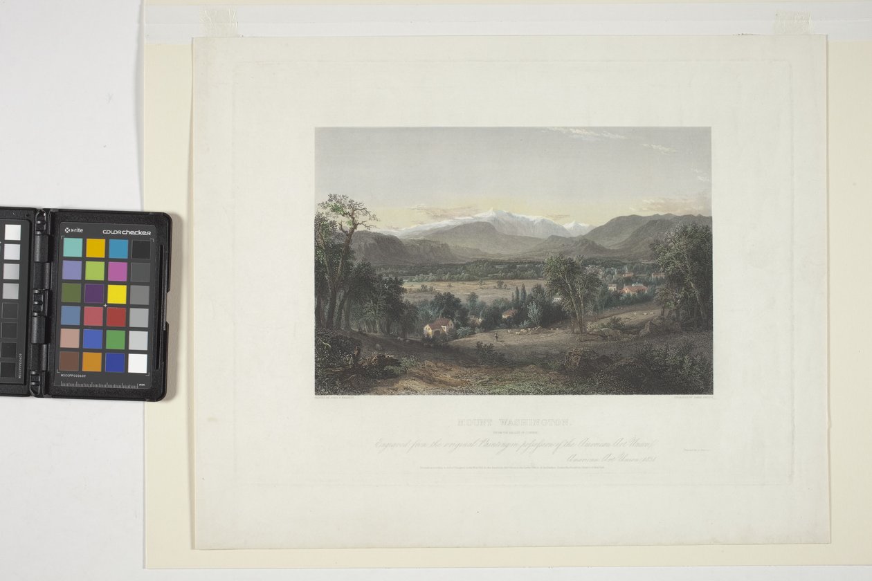 Mount Washington Conwayn laaksosta (käsinvärinen kaiverrus) tekijältä John Frederick Kensett