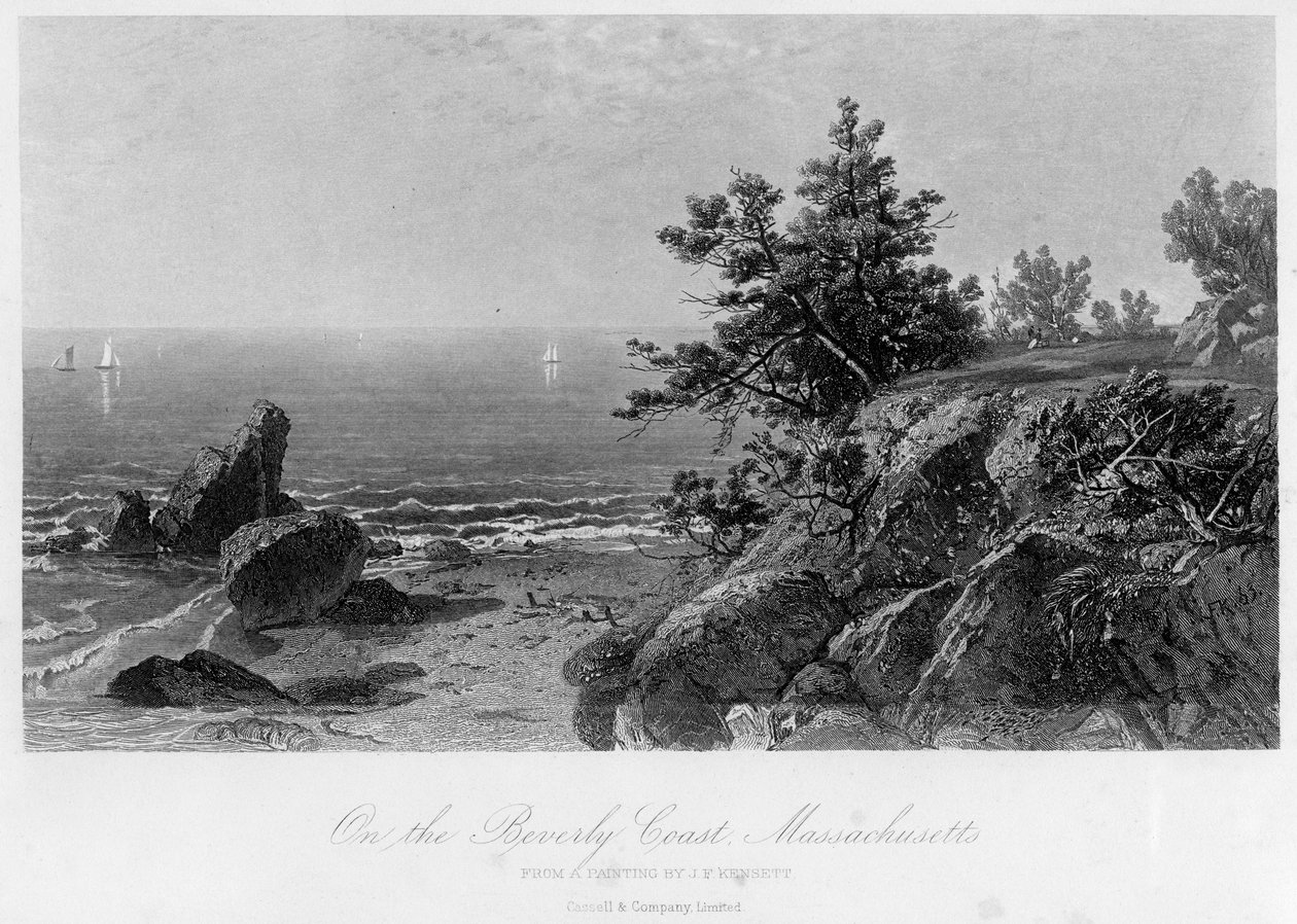 Beverly Coastilla, Massachusettsissa, 1800-luvulla. tekijältä John Frederick Kensett