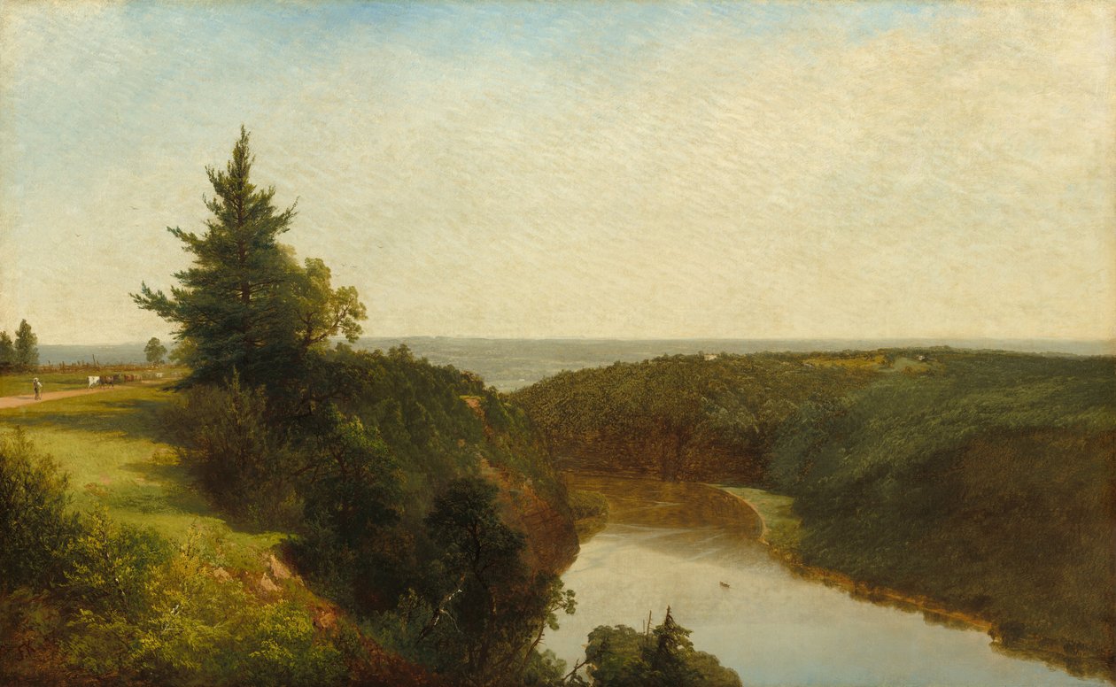 Näkymä Geneseen lähellä Morris-vuorta, 1857. tekijältä John Frederick Kensett