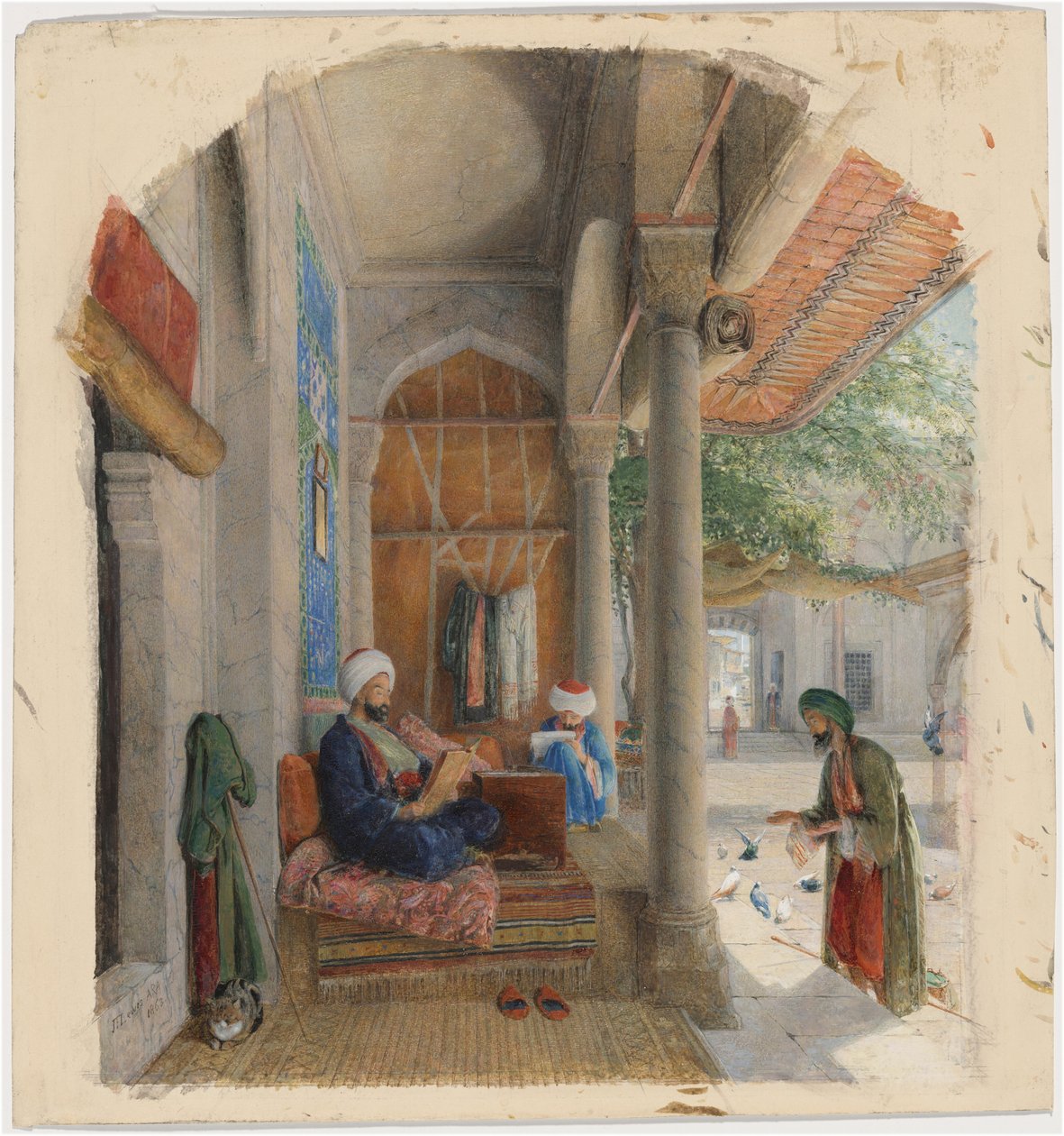 Fakeer moskeijan ovella, Konstantinopoli tekijältä John Frederick Lewis