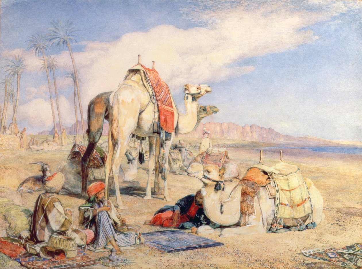 Huonekalut ja erilaiset esineet 1100- ja 1300-luvuilta tekijältä John Frederick Lewis