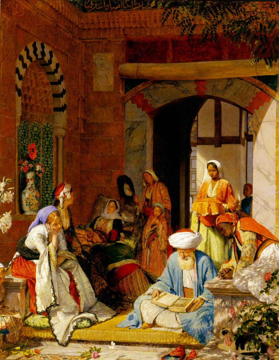 "Ja uskon rukous pelastaa sairaat", Jaakob 5:15 (öljy paneelille) tekijältä John Frederick Lewis