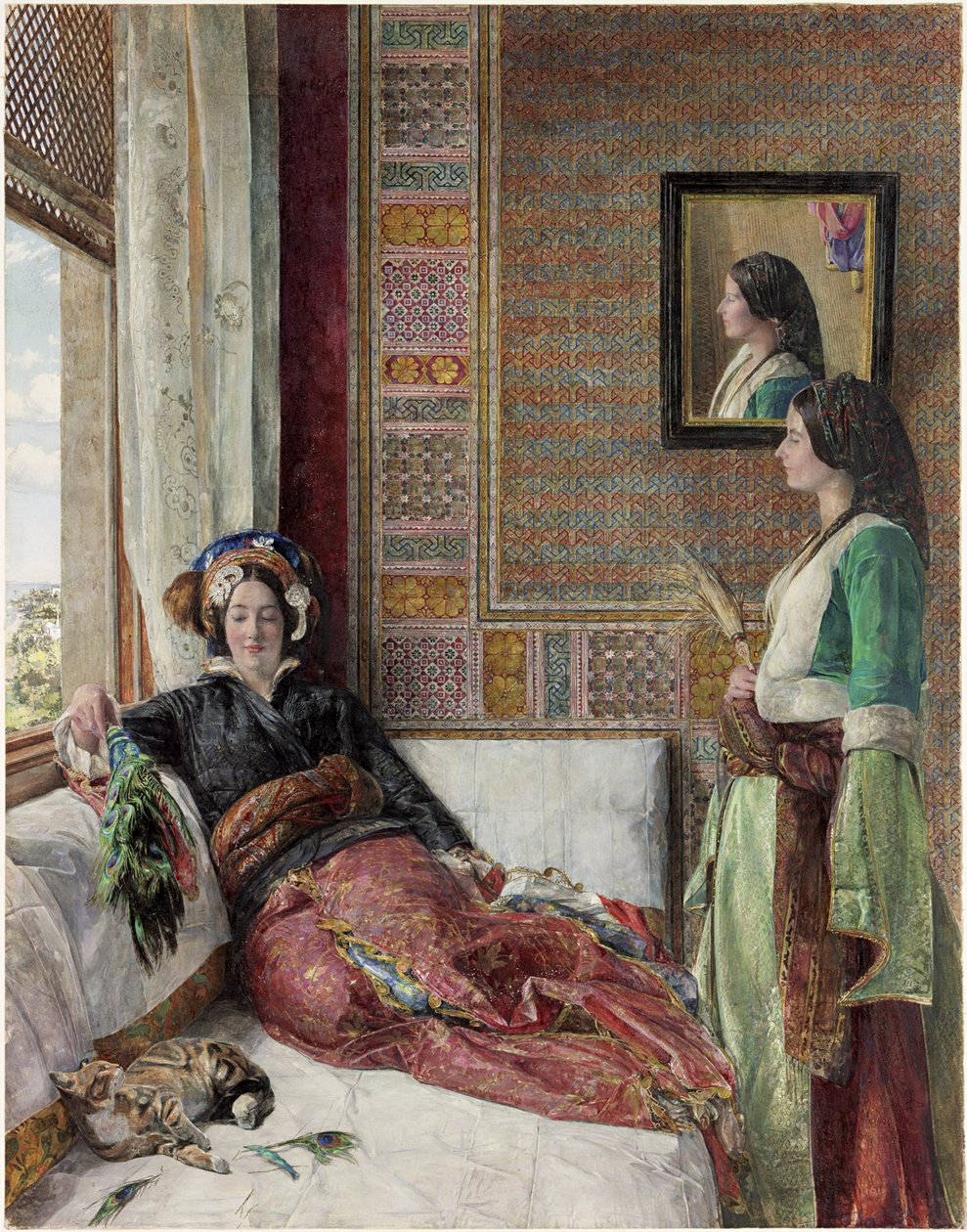 Hhareem Life - Konstantinopoli (wc, bc ja kynä arabikumilla paperilla) tekijältä John Frederick Lewis