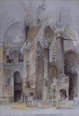 Hagia Sofian sisustus, Konstantinopoli tekijältä John Frederick Lewis