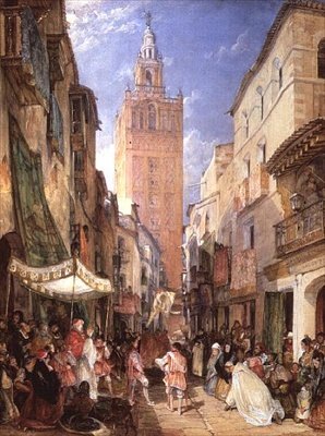 Uskonnollinen kulkue, Sevilla tekijältä John Frederick Lewis