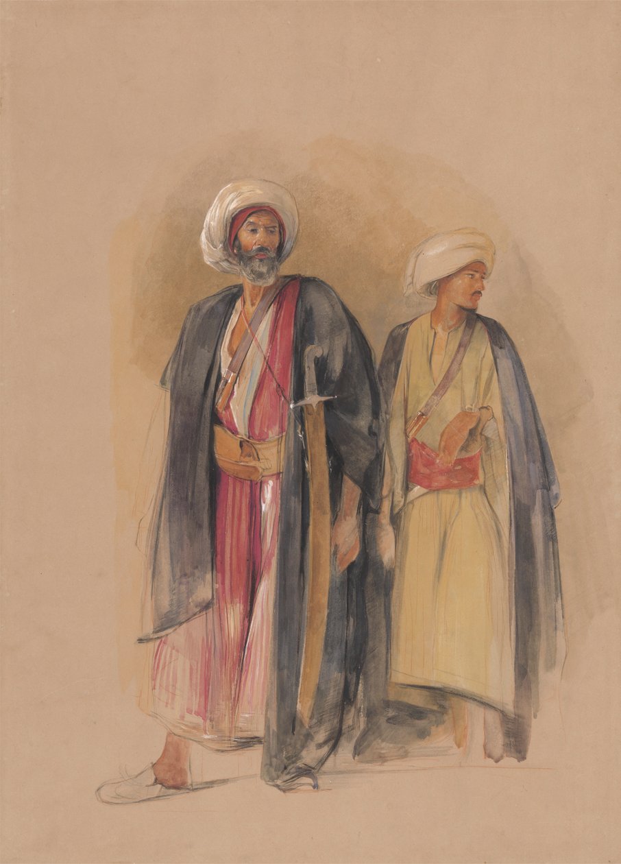 Gebel Torin sheikki Hussein ja hänen poikansa tekijältä John Frederick Lewis