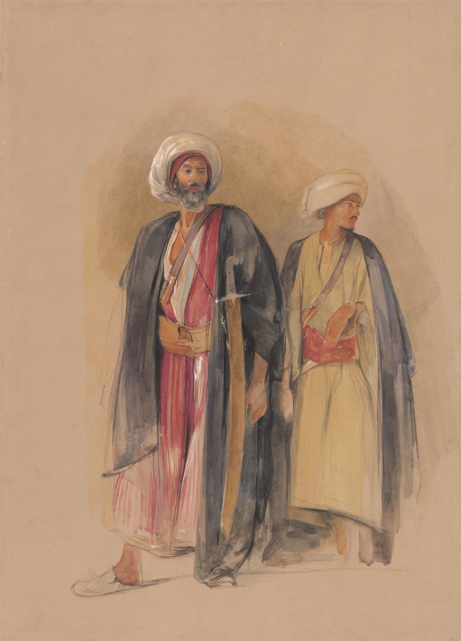 Gebel Torin sheikki Hussein ja hänen poikansa tekijältä John Frederick Lewis