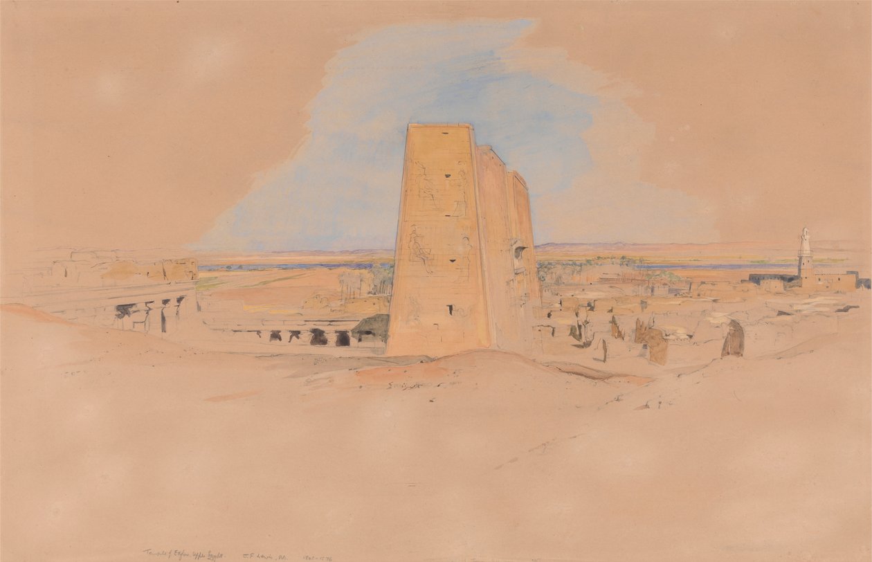 Edfoun temppeli, Ylä-Egypti tekijältä John Frederick Lewis