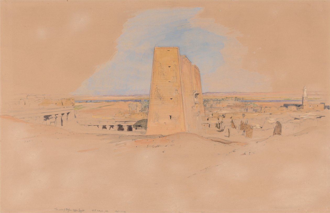 Edfoun temppeli, Ylä-Egypti tekijältä John Frederick Lewis