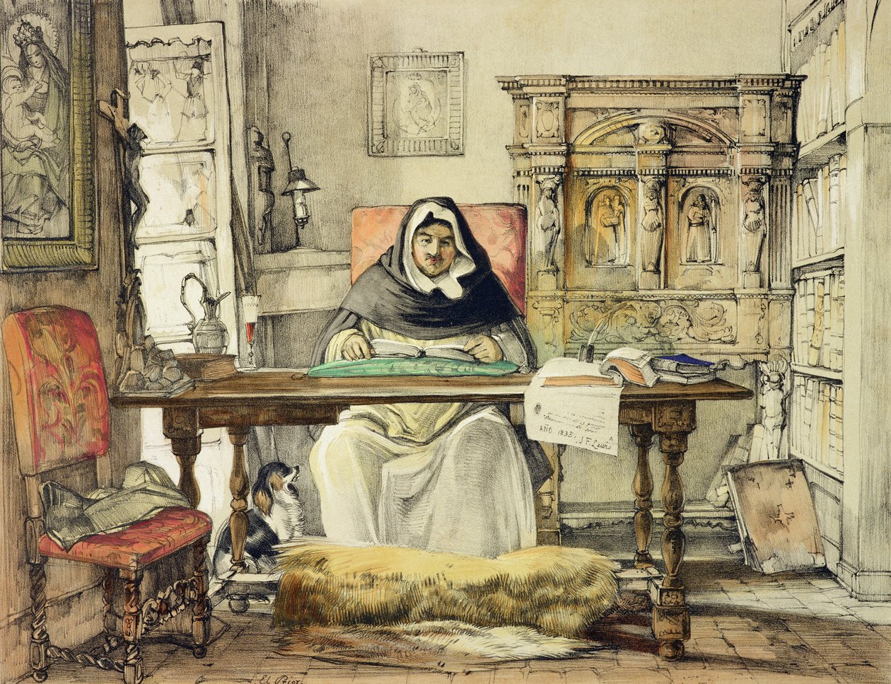 Charles Joseph Hullmandelin (1789-1850) kaivertama Prior julkaisusta "Sketches of Spain", julkaistu 1836 tekijältä John Frederick Lewis