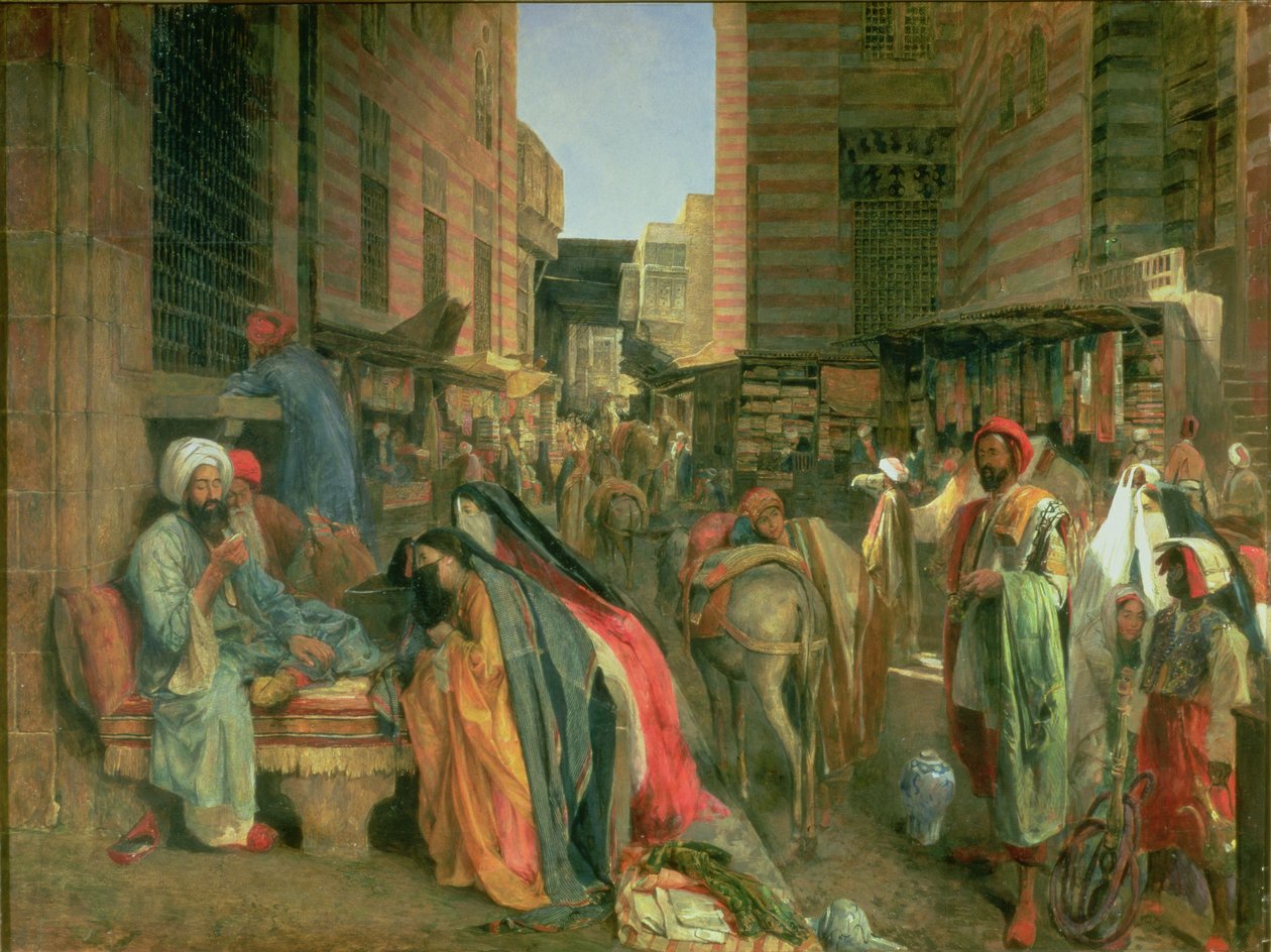 Huonekalut ja erilaiset esineet 1100- ja 1300-luvuilta tekijältä John Frederick Lewis