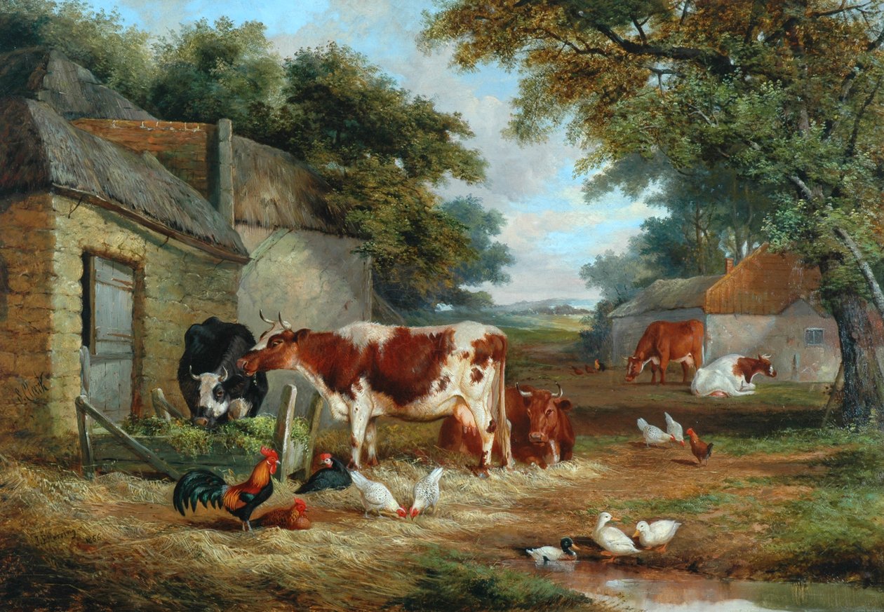 Maatila, 1856 tekijältä John Frederick Herring Senior