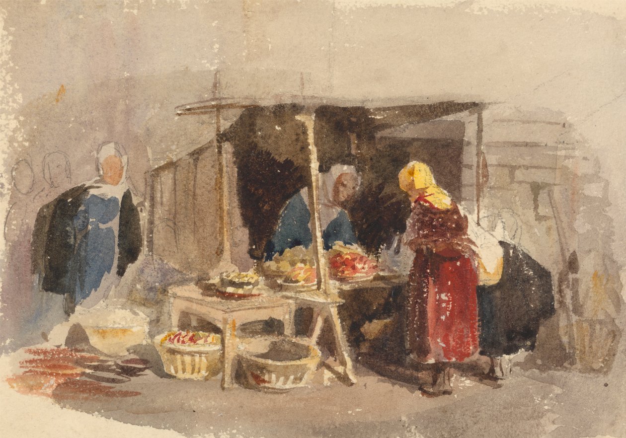 Hedelmäkioski torilla tekijältä John Frederick Tayler