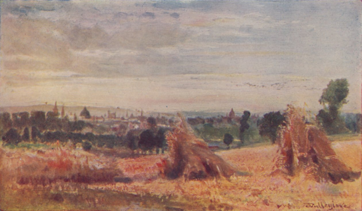 Kaukainen näkymä Oxfordista, 1910 tekijältä John Fulleylove
