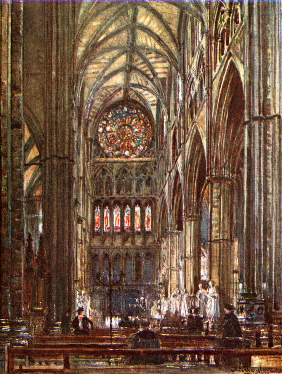 Pohjoisen ristikirkon sisätilat (värilitro) tekijältä John Fulleylove