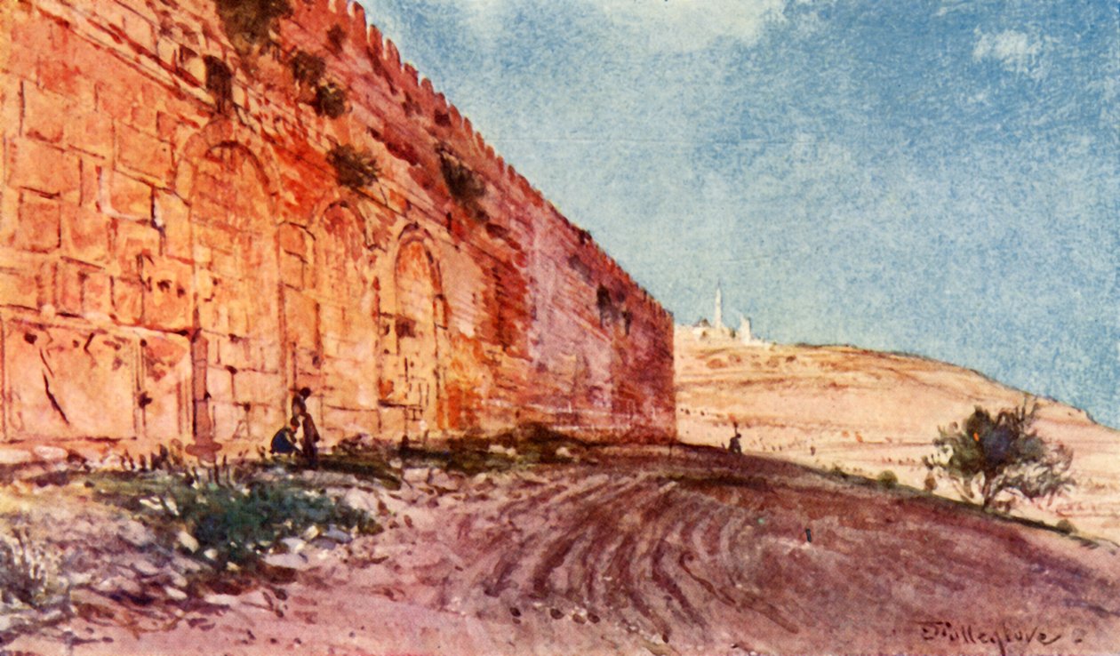 Jerusalem. - Temppelialueen kolmoisportti, 1902. tekijältä John Fulleylove
