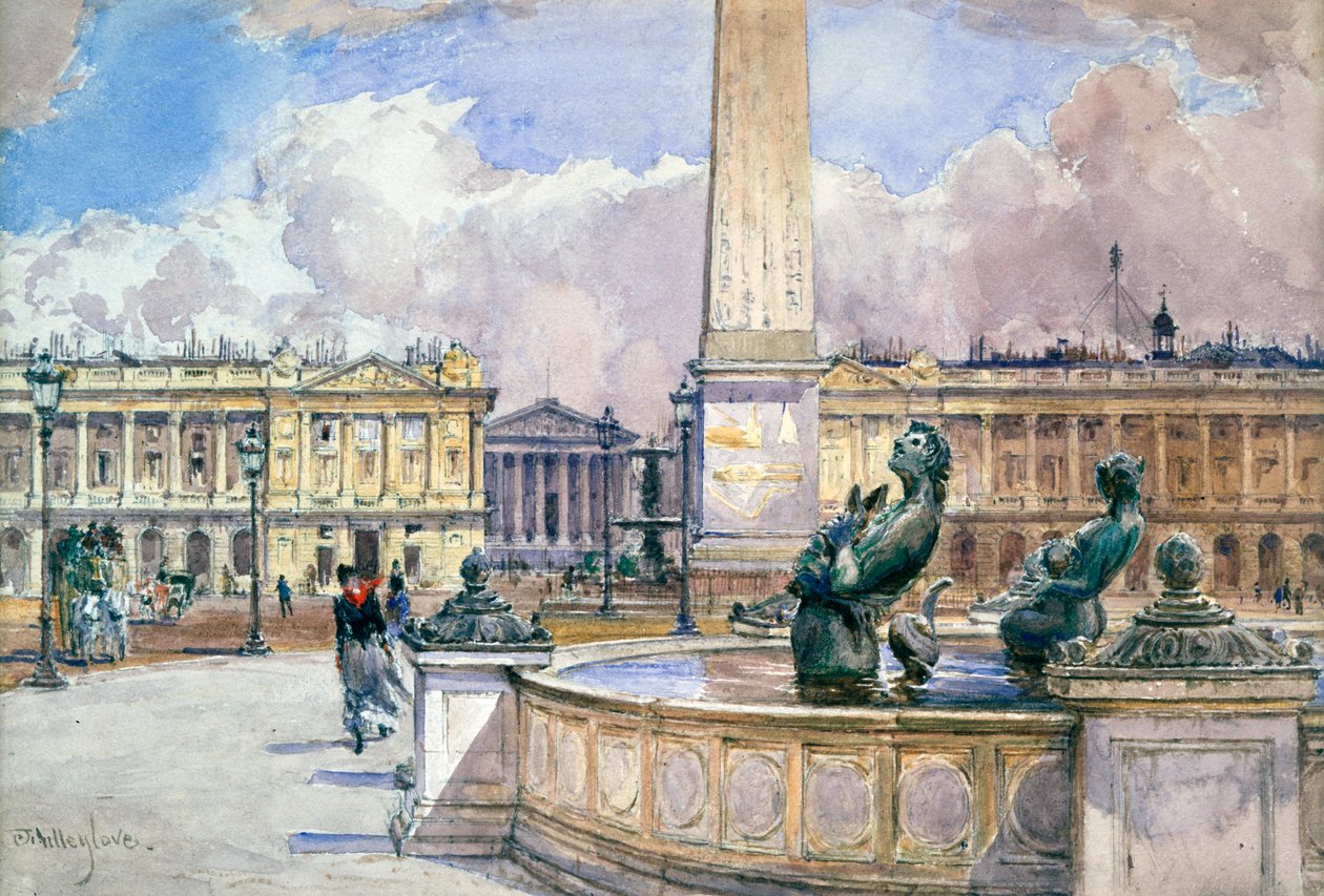 Place de la Concorde, 1847-1908 tekijältä John Fulleylove