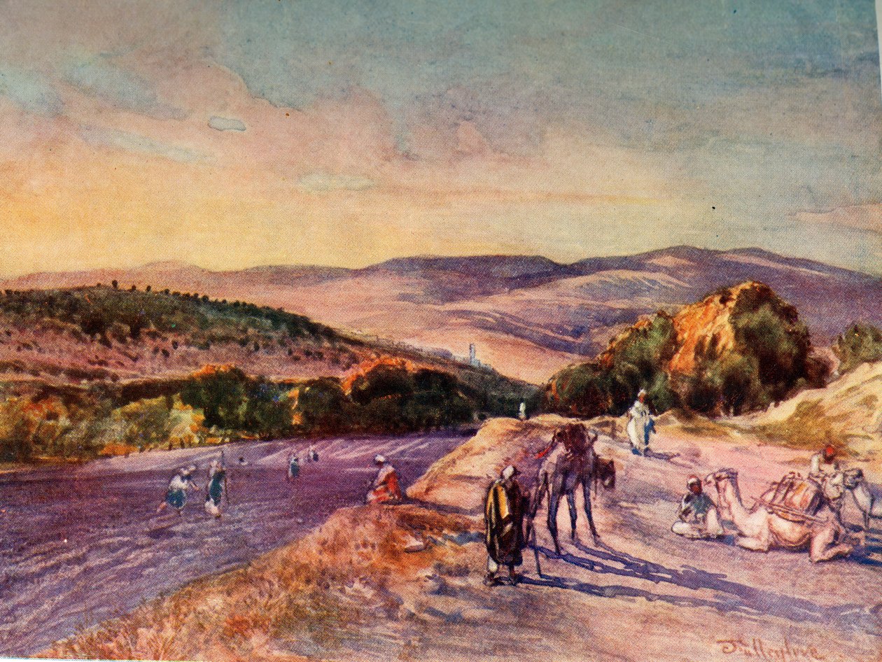Samarian muinaisen kaupungin paikka, 1902. tekijältä John Fulleylove