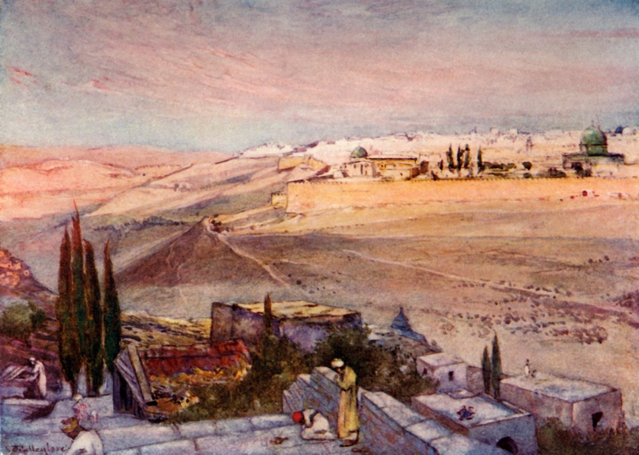 Auringonnousu Öljymäeltä, 1902. tekijältä John Fulleylove