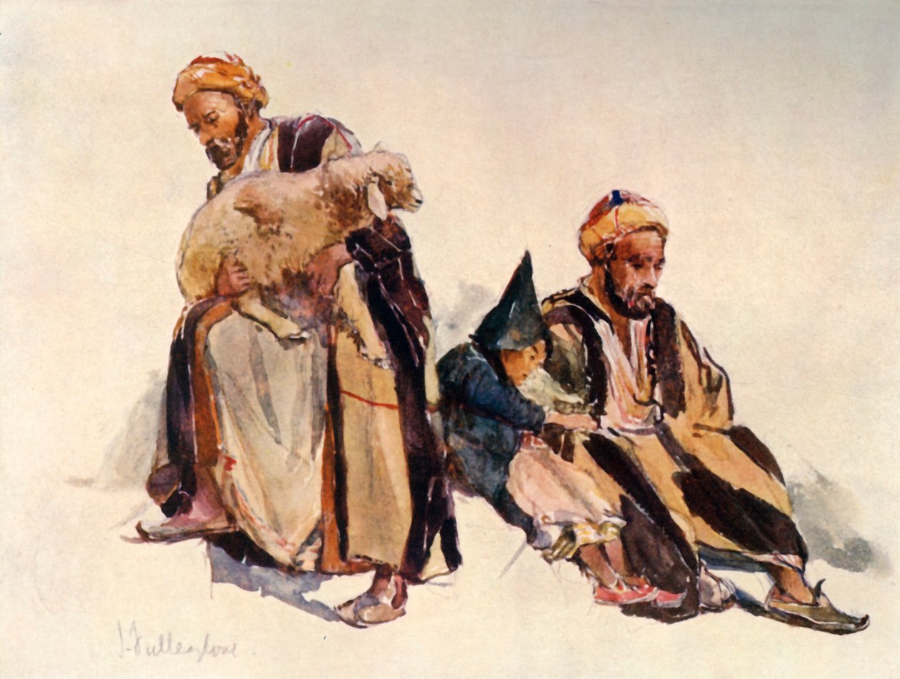 Syyrian paimenet ja paimenpoika, 1902. tekijältä John Fulleylove