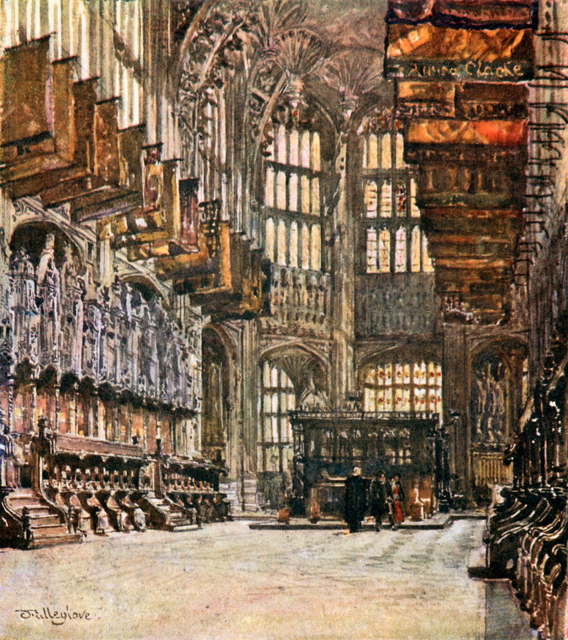 Henrik VII:n kappeli idän suunnassa (värilitra) tekijältä John Fulleylove