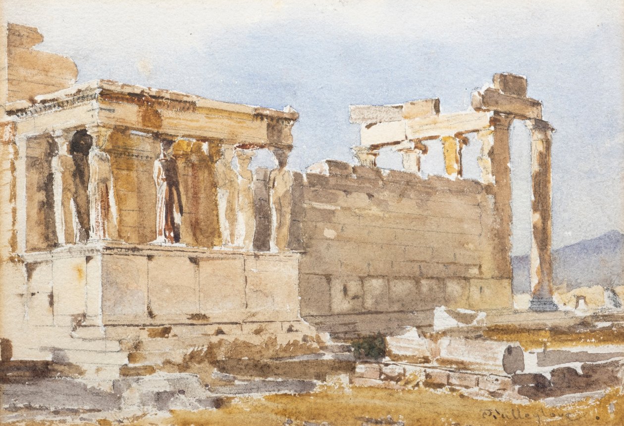 Erechtheum (akvarelli) tekijältä John Fulleylove