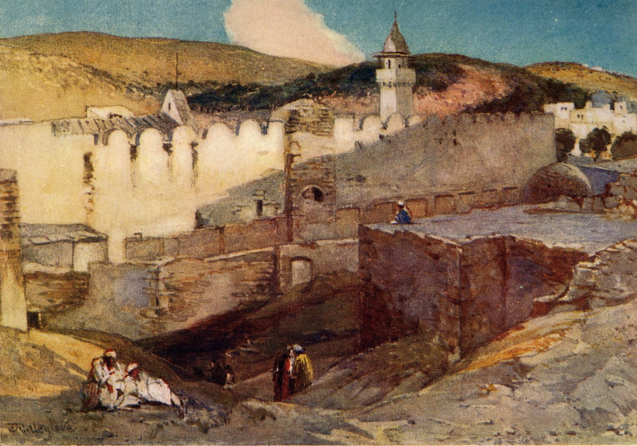 Hebronin moskeija Machpelahin luolan yllä, 1902. tekijältä John Fulleylove