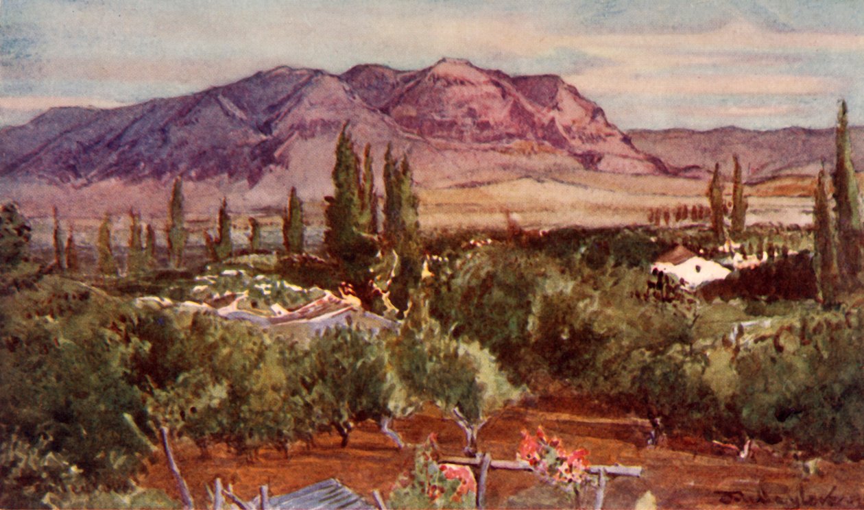 Kiusausten vuori Jerikosta, 1902. tekijältä John Fulleylove