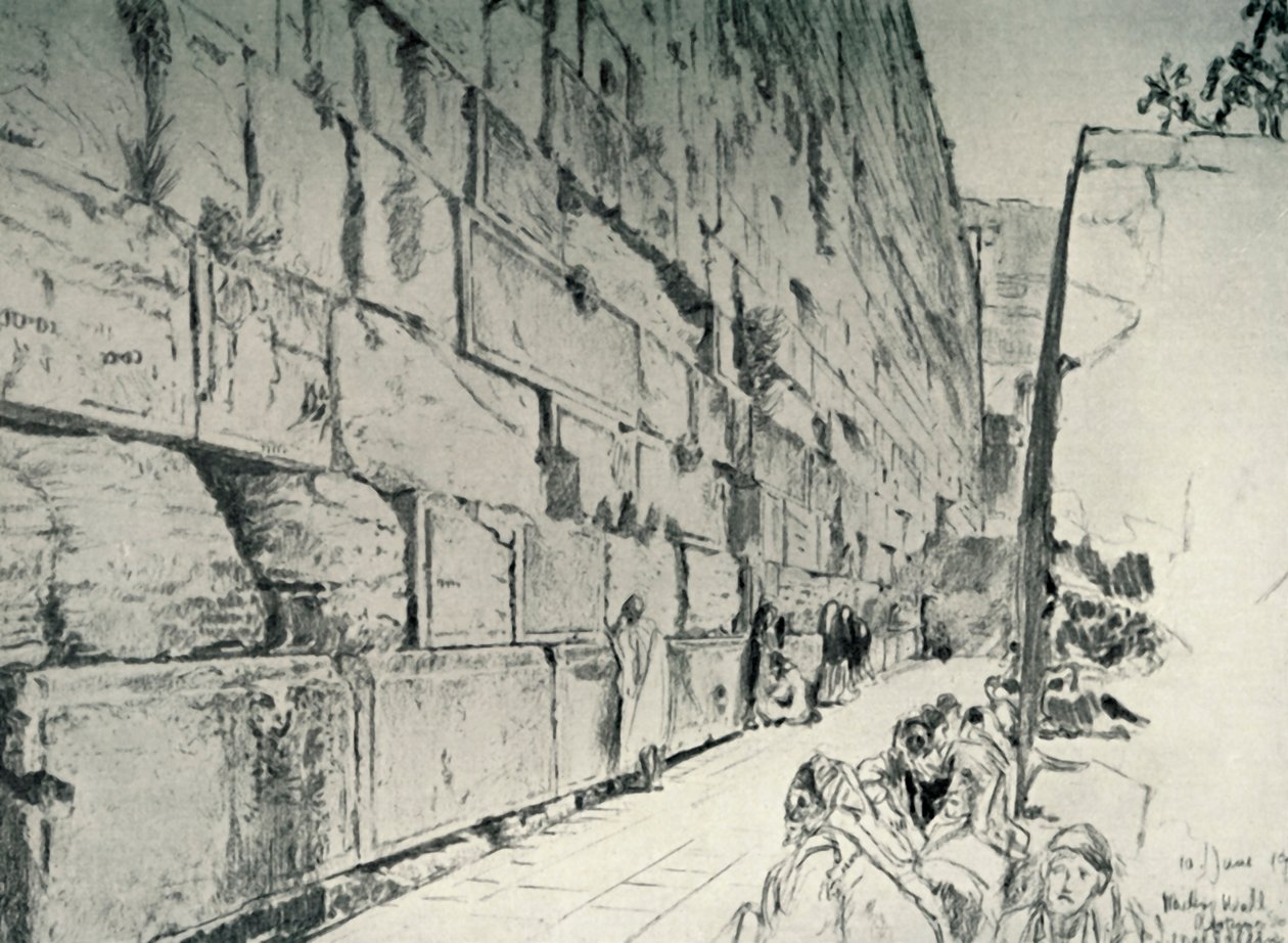 Itkupaikan muuri, 1902. tekijältä John Fulleylove