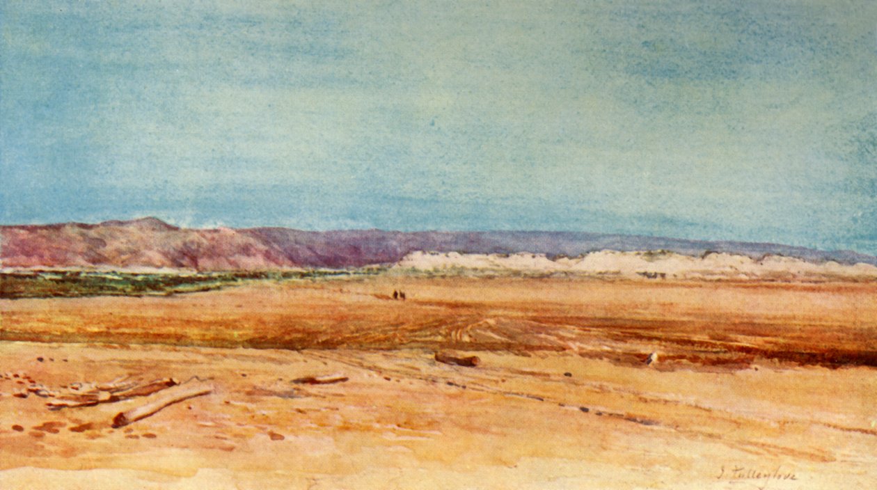 Kuolleenmeren länsiranta, 1902. tekijältä John Fulleylove