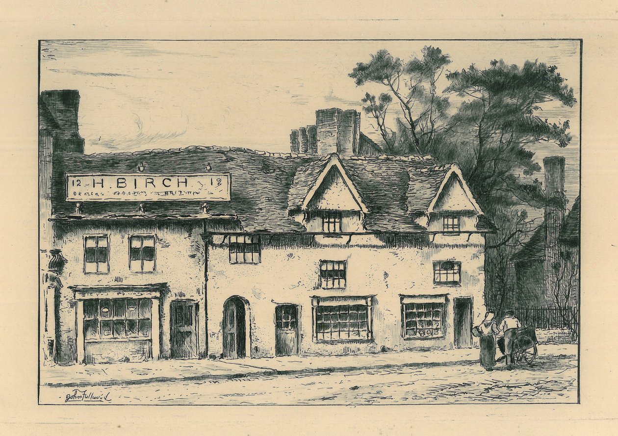 Old Houses, North Street, Wolverhampton, "Remnants Of Old Wolverhampton" Vol.I. No.s 1-37, julkaistu 1880 tekijältä John Fullwood