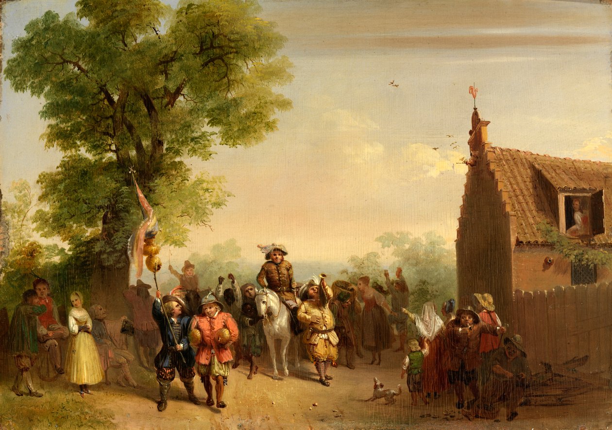 Stoffel Brinkerhoffin voitto hänen palattuaan valloituksistaan idässä, 1835. tekijältä John Gadsby Chapman