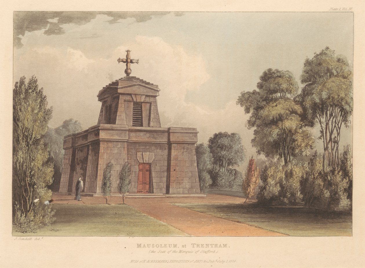 Trenthamin mausoleumi (Stratfordin markiisin istuin) tekijältä John Gendall
