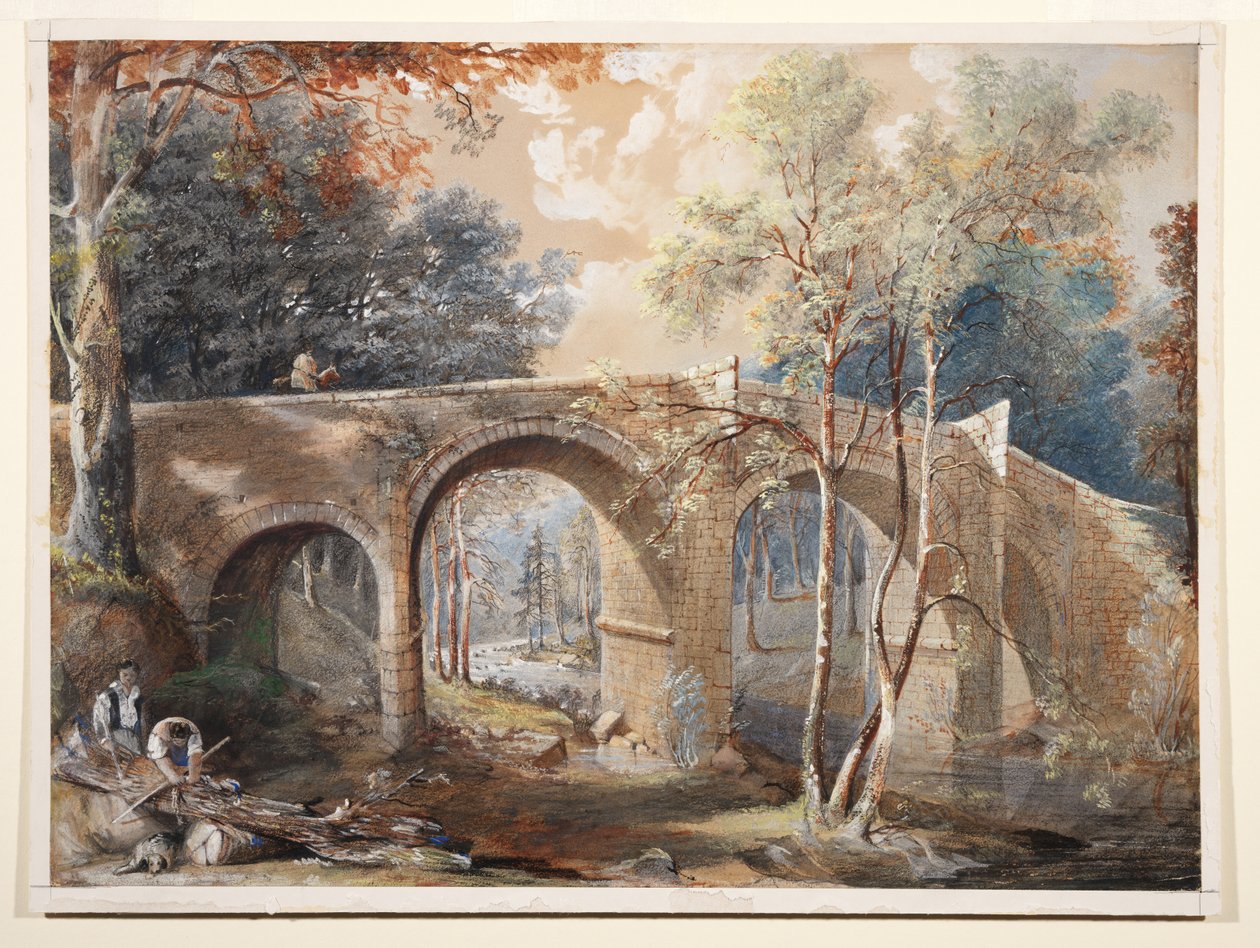 Puunhakkaajat Fingle Bridgeltä, Dartmoor tekijältä John Gendall